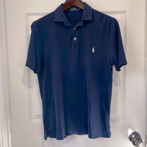 Polo Ralph Lauren Cut and Sew Polo Navy Medium